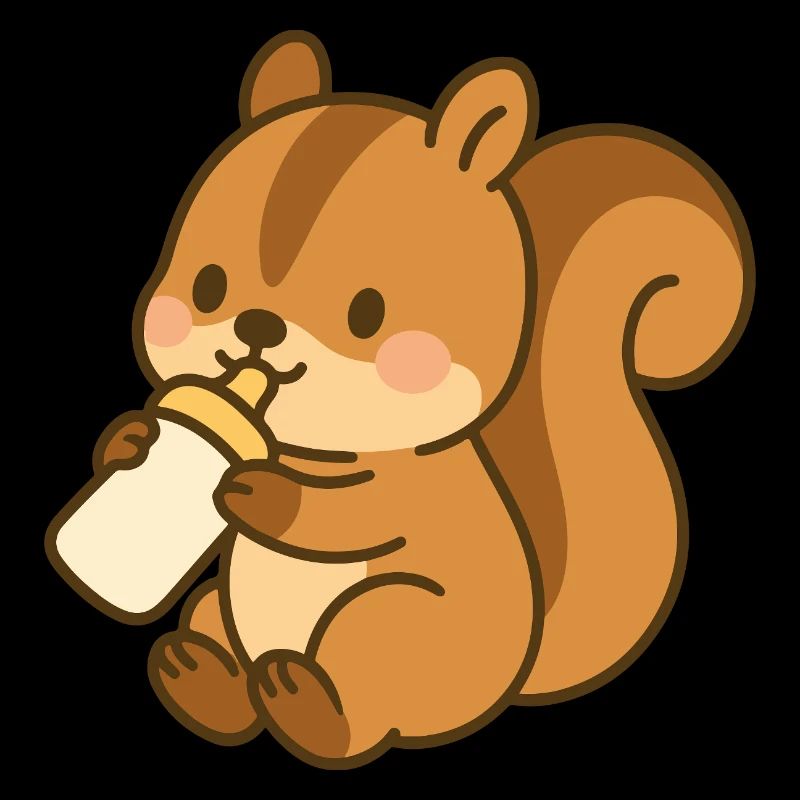 Fläschchen-Flauschehörnchen