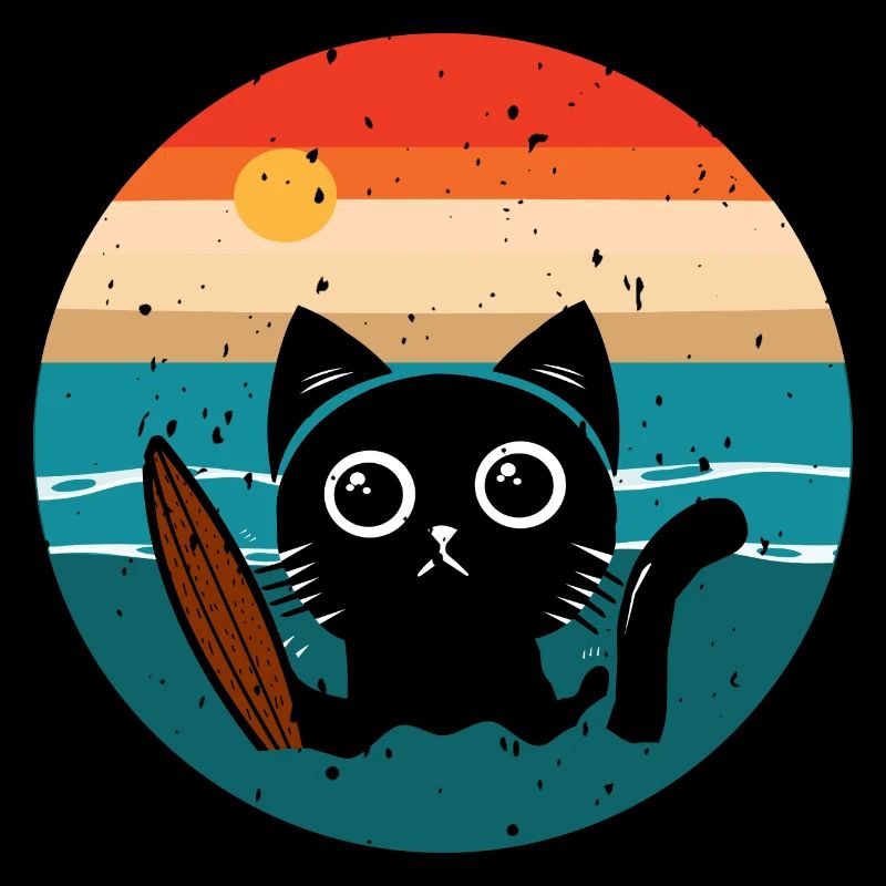 Surfing Cat