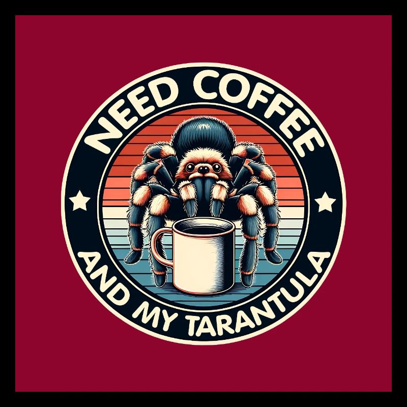 Brauche nur Kaffee und meine Spinne Tarantel