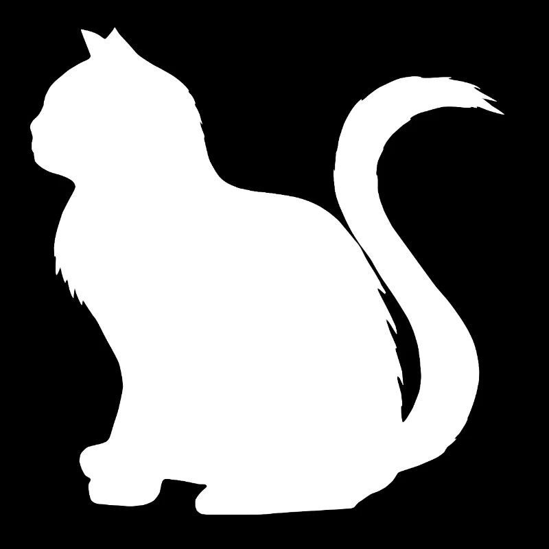 katzen, silhouetten, sitzend