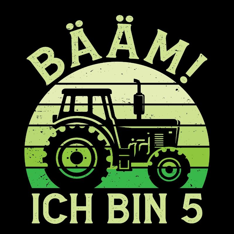 Ich bin 5 Jahre Drei Junge 5. Geburtstag Traktor