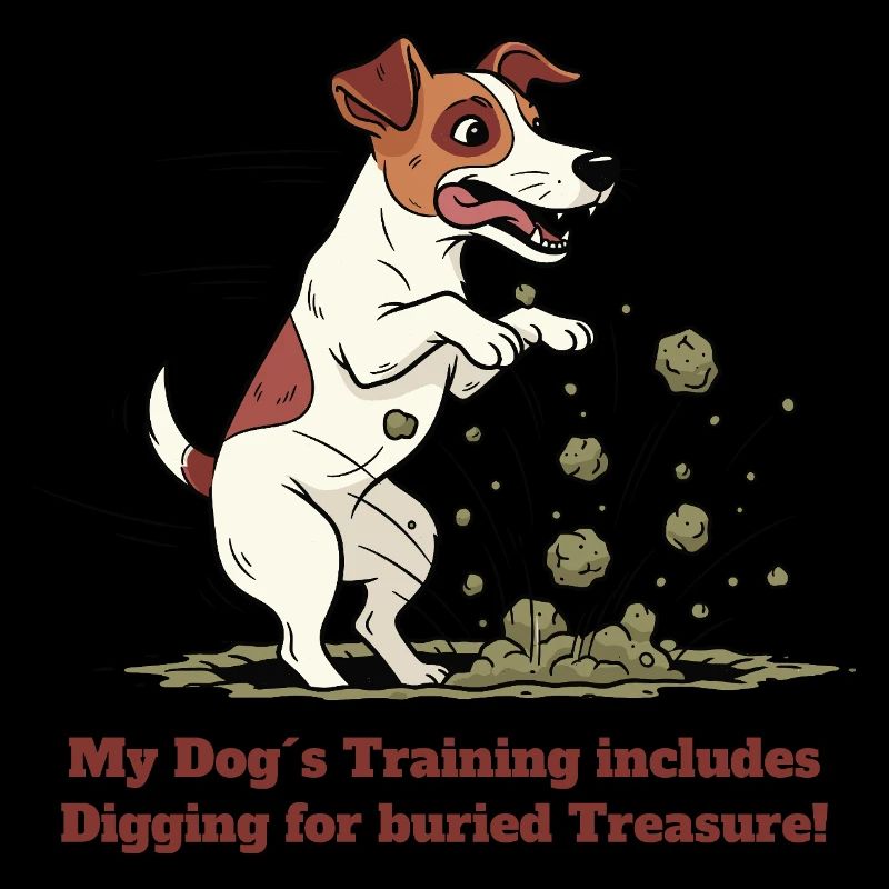My dog's training: digging up treasures!