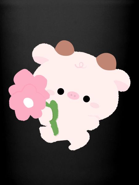 Vache romantique