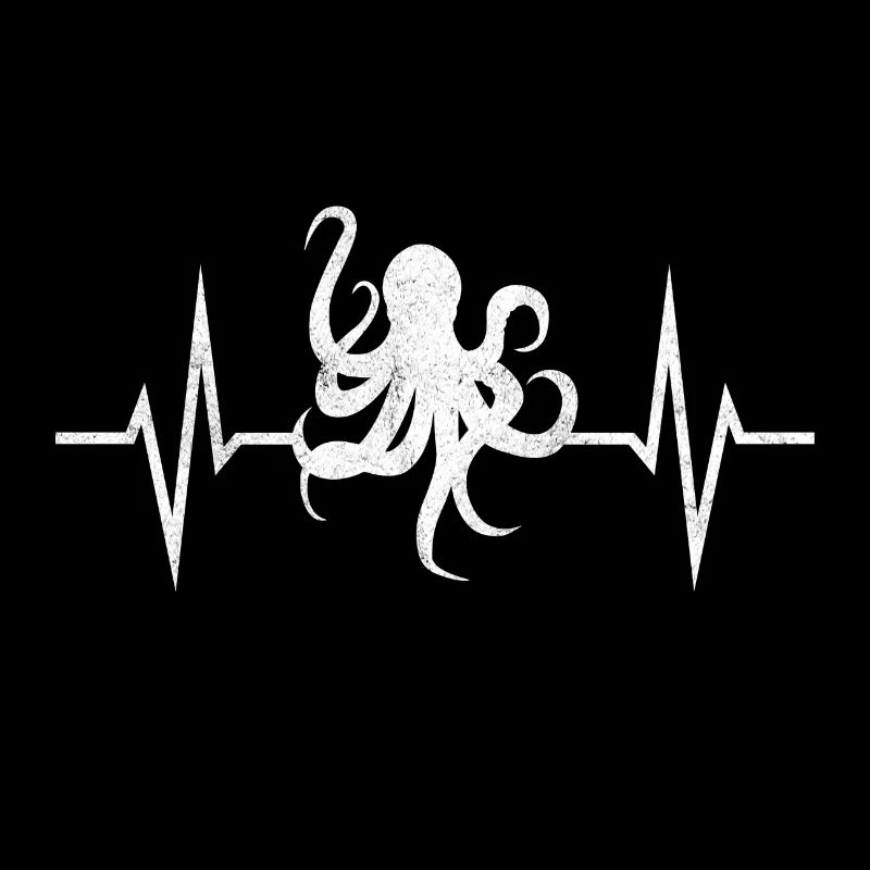 Octopus octopus octopus tentacles EKG gift