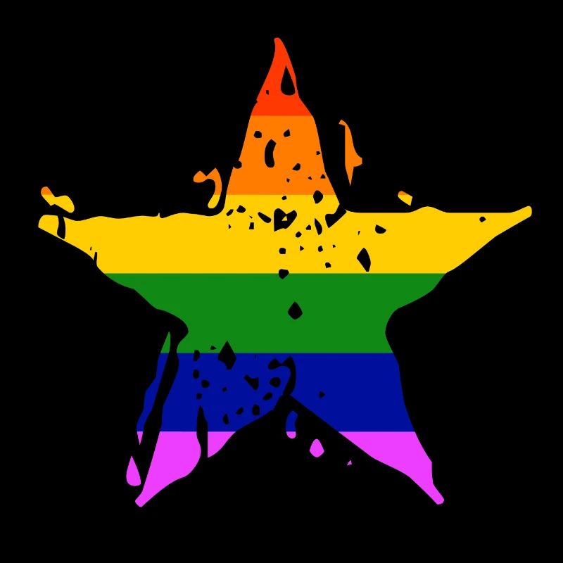 LGBT Gay Pride Star Star CSD Rainbow