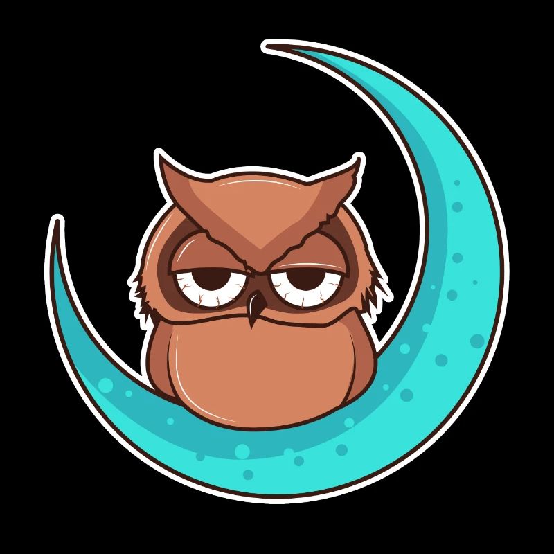 Kauz im Mond