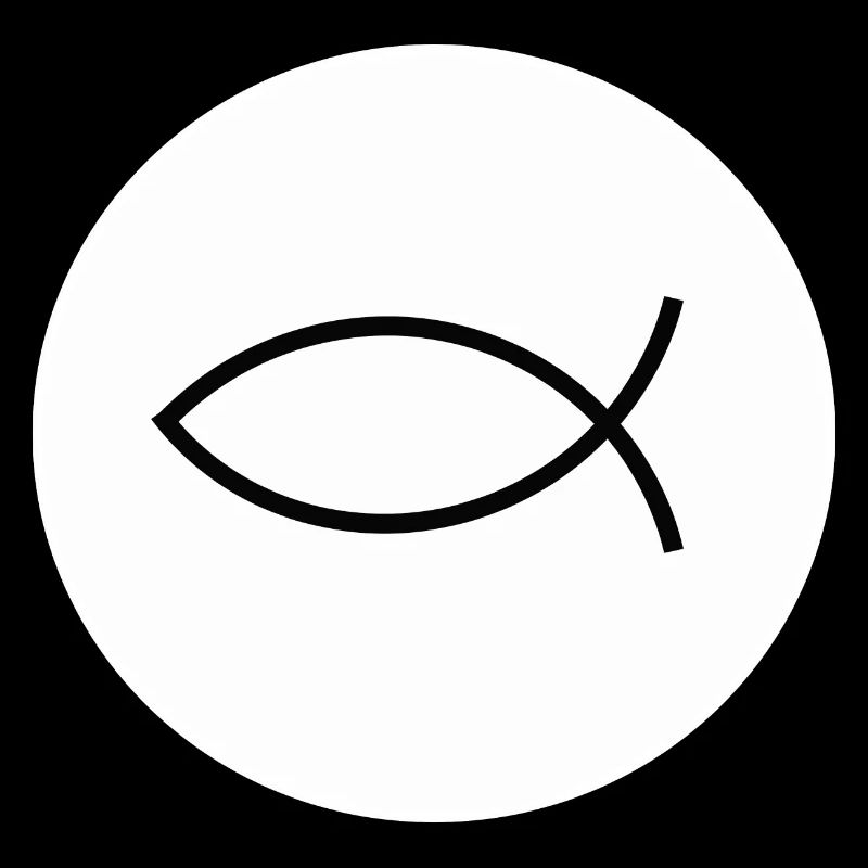 Jésus poisson noir blanc ichthys poisson poisson poisson