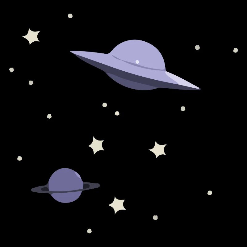 UFO in space