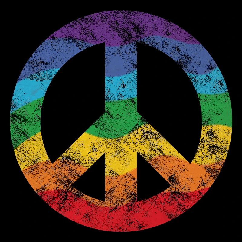 Regenbogen Peacezeichen