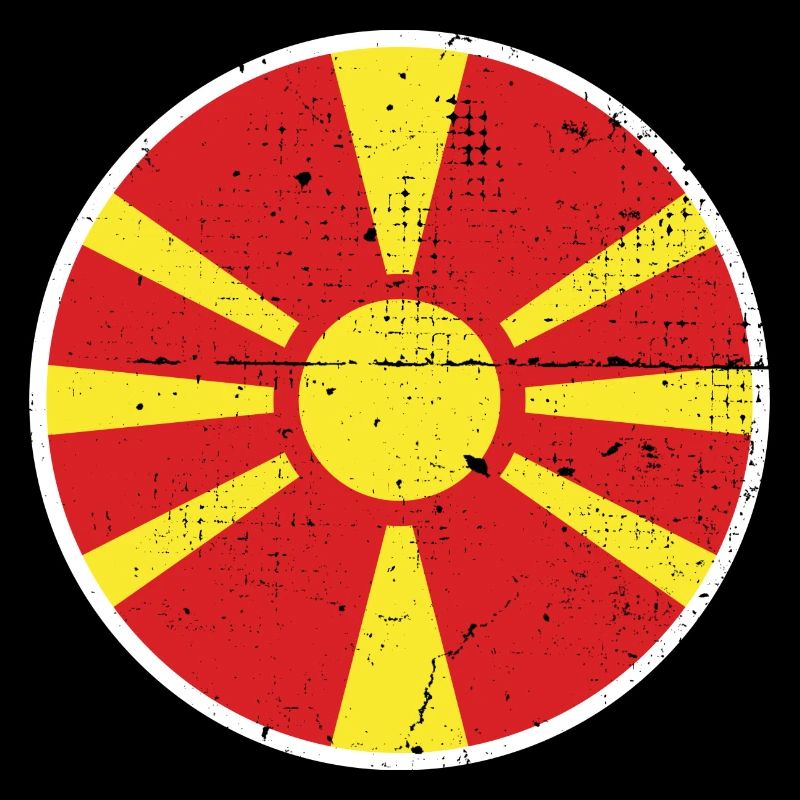 Macédoine du Nord Drapeau macédonien Macédonien