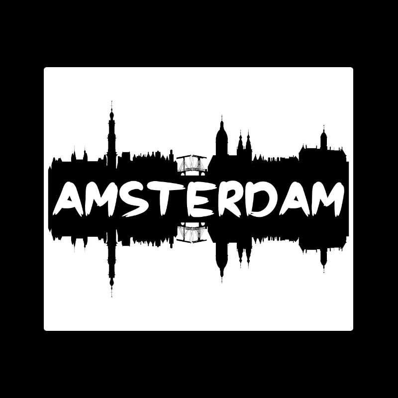 Amsterdam Pays-Bas Skyline Silhouette Travel So