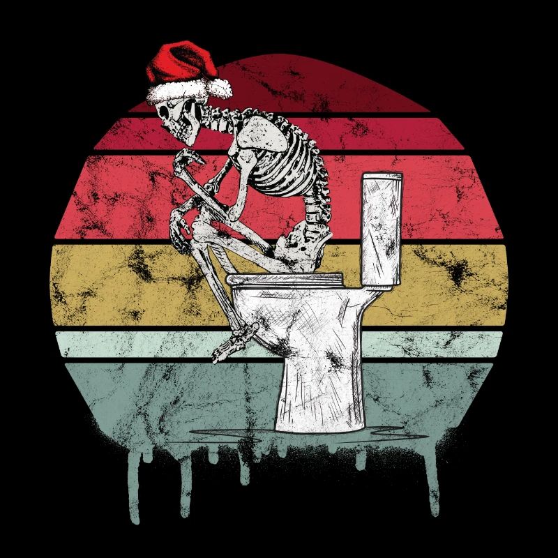Christmas Retro Skeleton