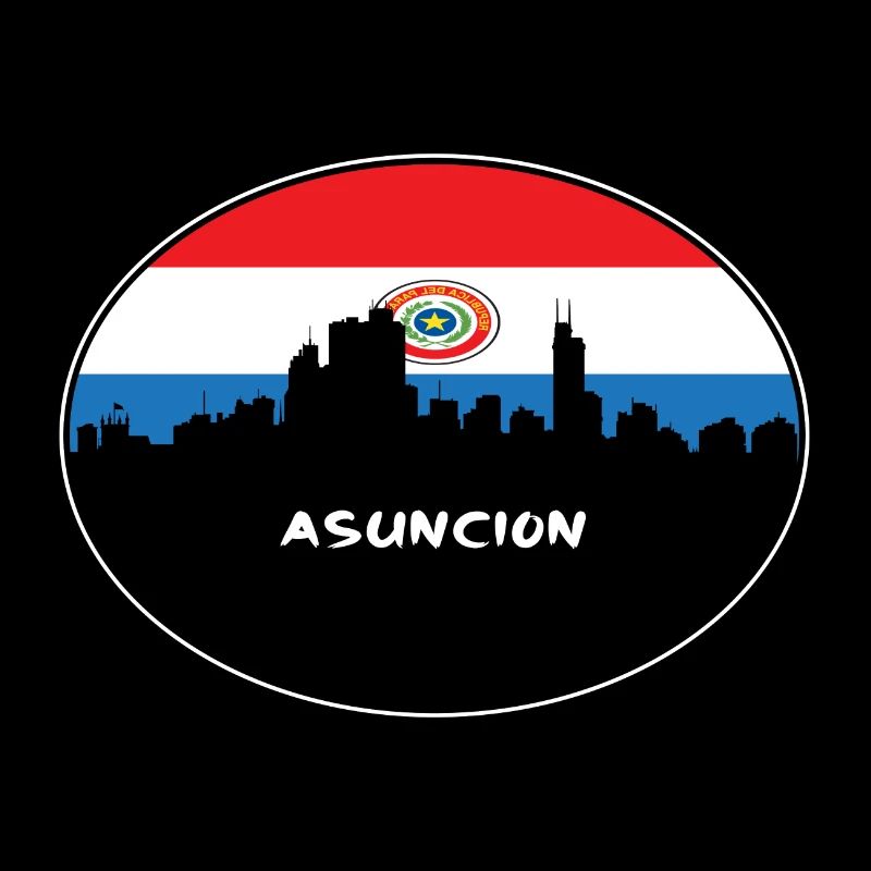 Asuncion Paraguay Drapeau Skyline Silhouette Travel