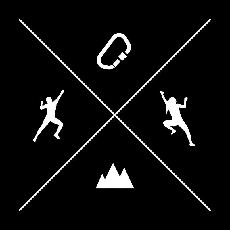 Klettern Symbole Kletterer Bouldern Climbing