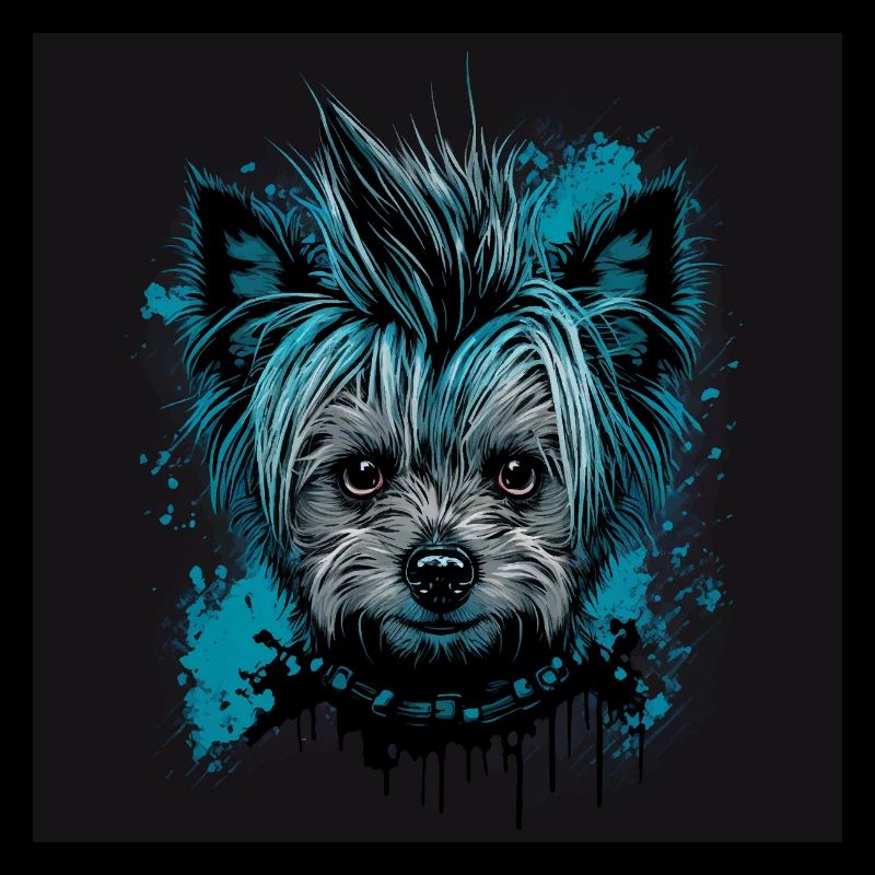 Punky Yorkshire Terrier