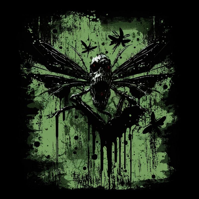Creepy horror insect
