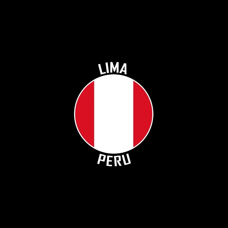 Lima Skyline Pérou Flag Souvenir de voyage