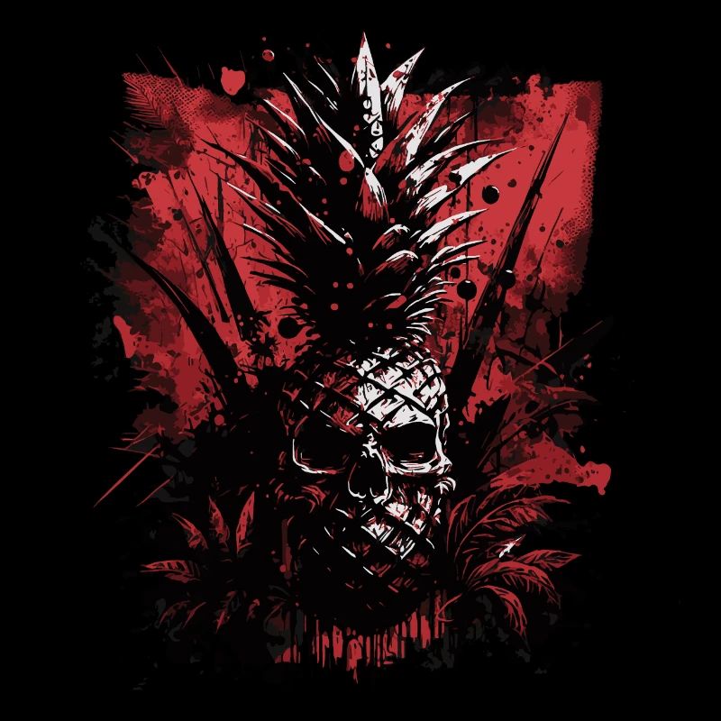 Fruit d’ananas effrayant