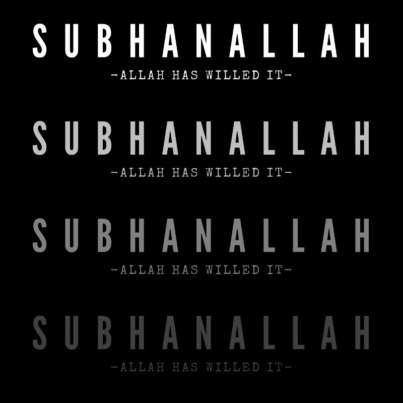 Subhanallah 00 weiß