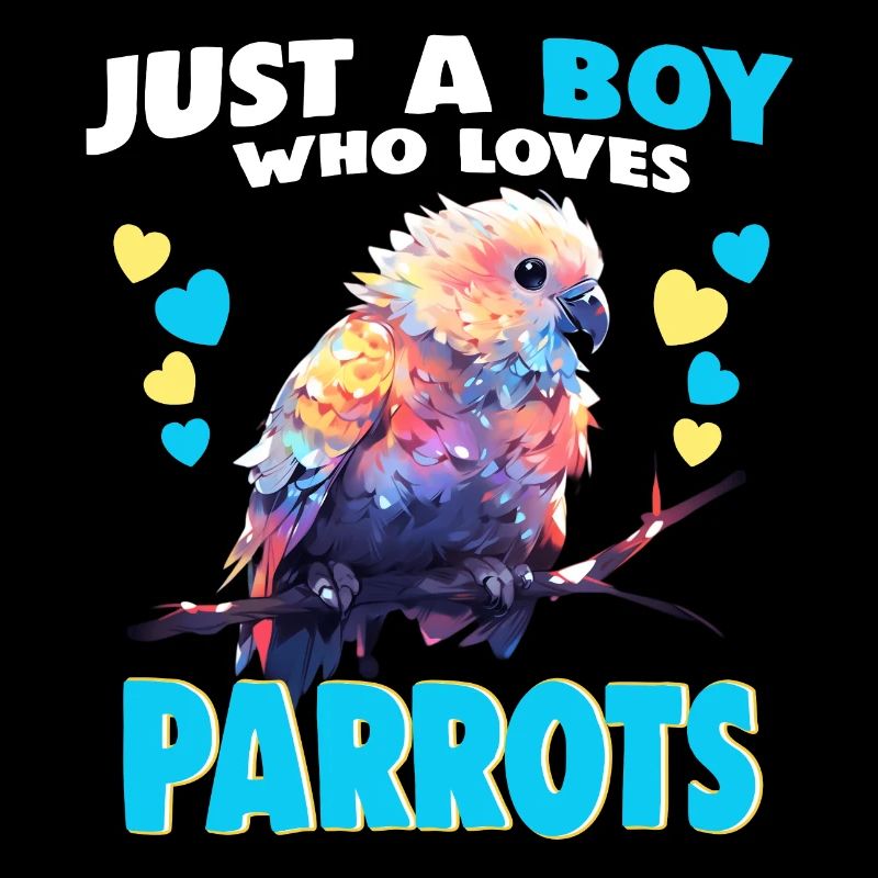 Juste un garçon qui aime les perroquets