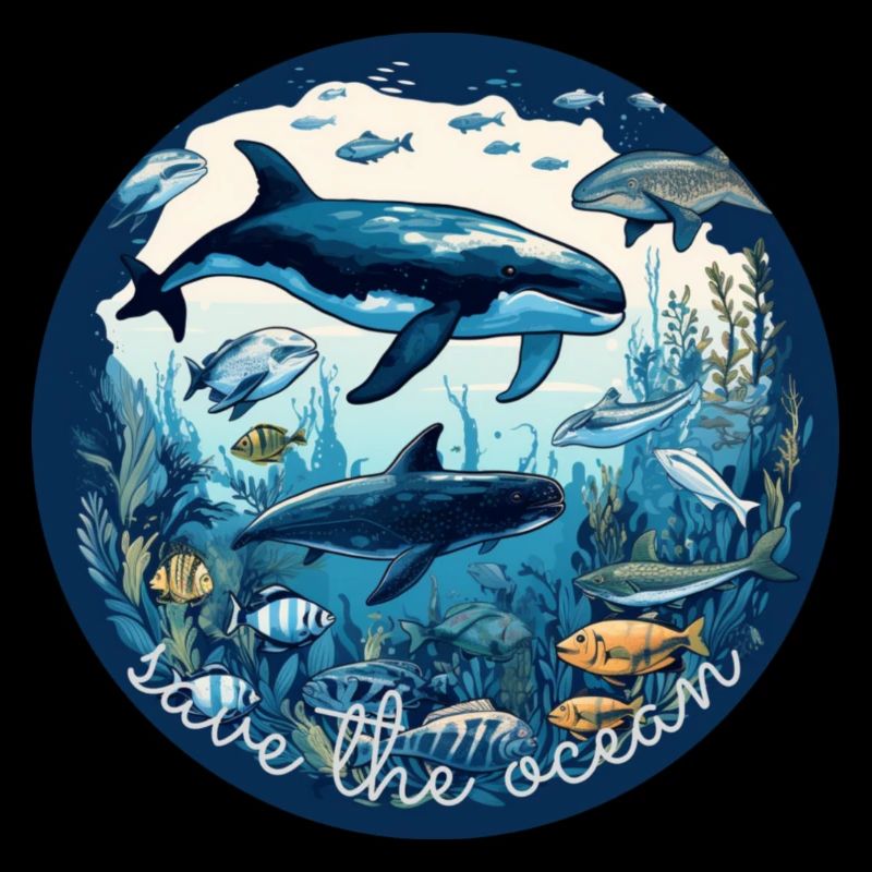 Save the ocean - with this design you become active