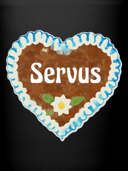 Lebkuchenherz Servus