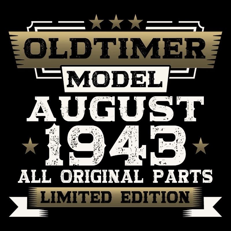 80e anniversaire Man Oldtimer Août 1943
