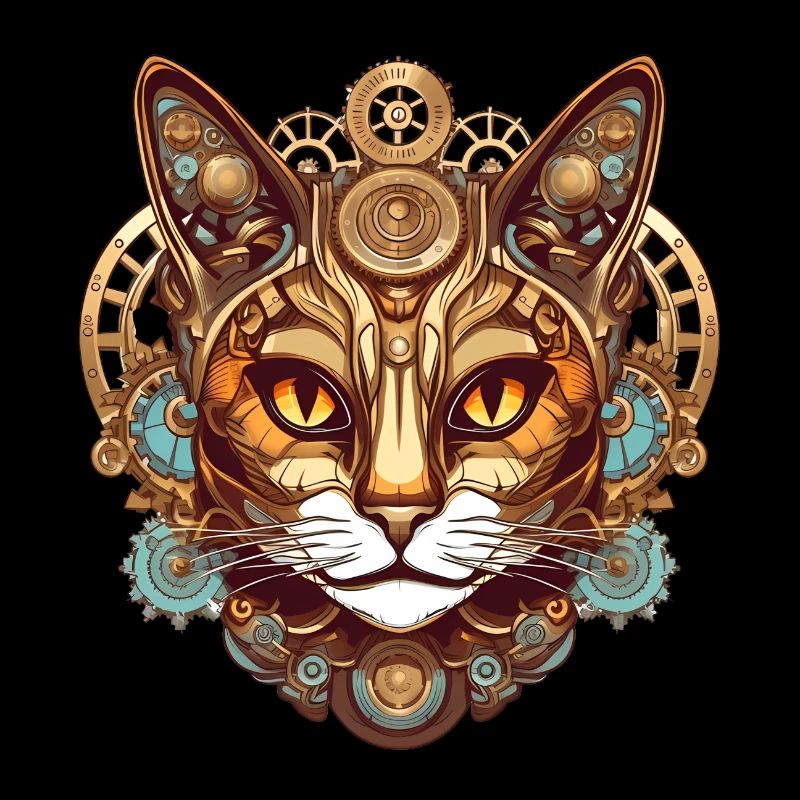 Steampunk Cat Cat Head