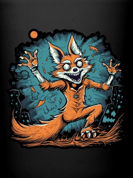 Halloween Fox Skeleton