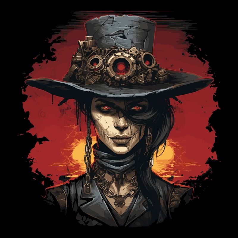 Emo Steampunk Mädchen