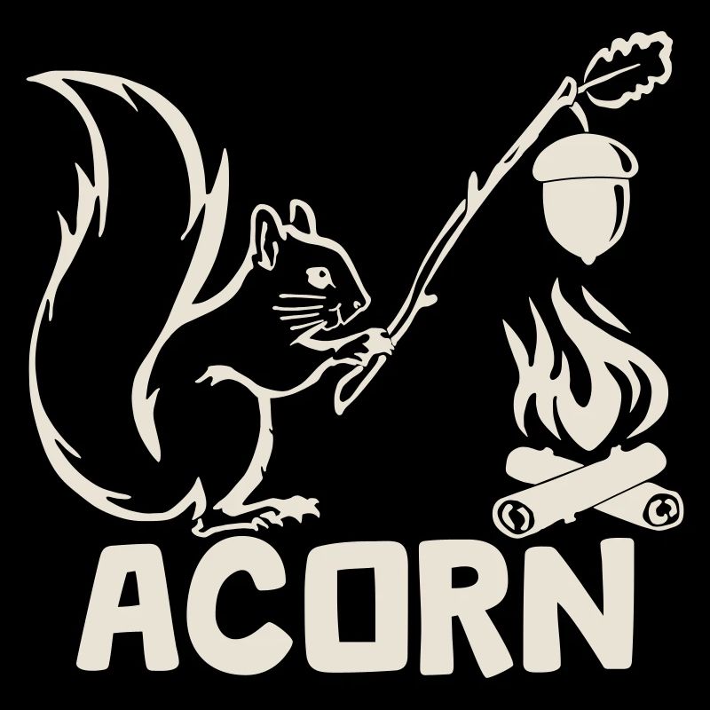 Acorn - Hungriges Eichhörnchen [Weiß]