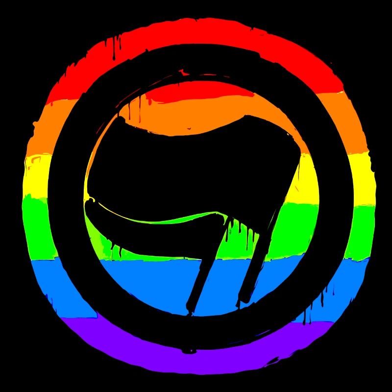 Arc-en-ciel coloré Protestation Antifa Liens