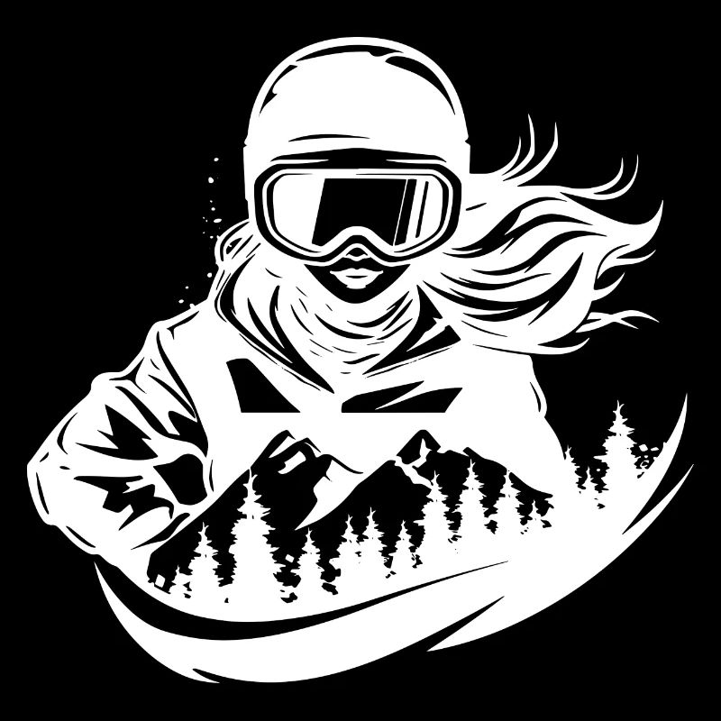Snowboarderin Mädchen