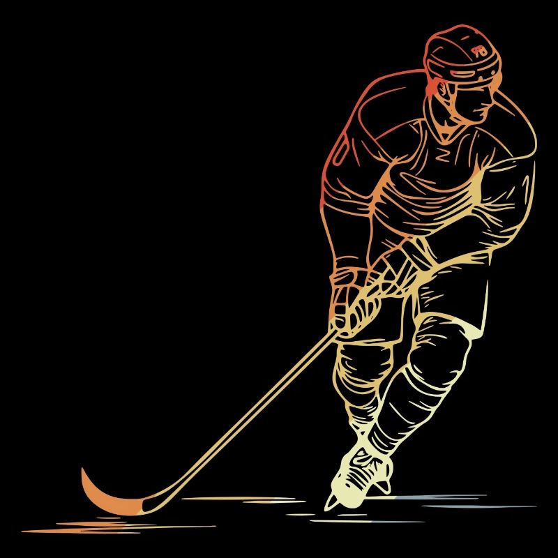 Retro Eishockeyspieler