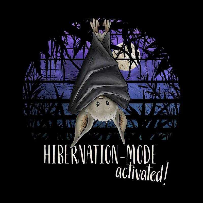 Hibernation mode activated! Chilling bat