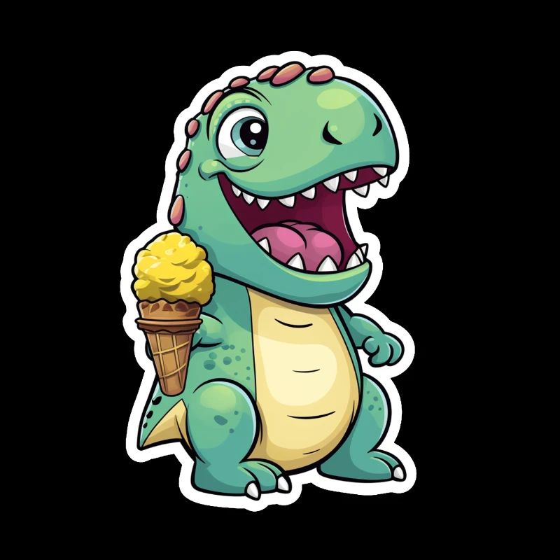 Dino isst Eis