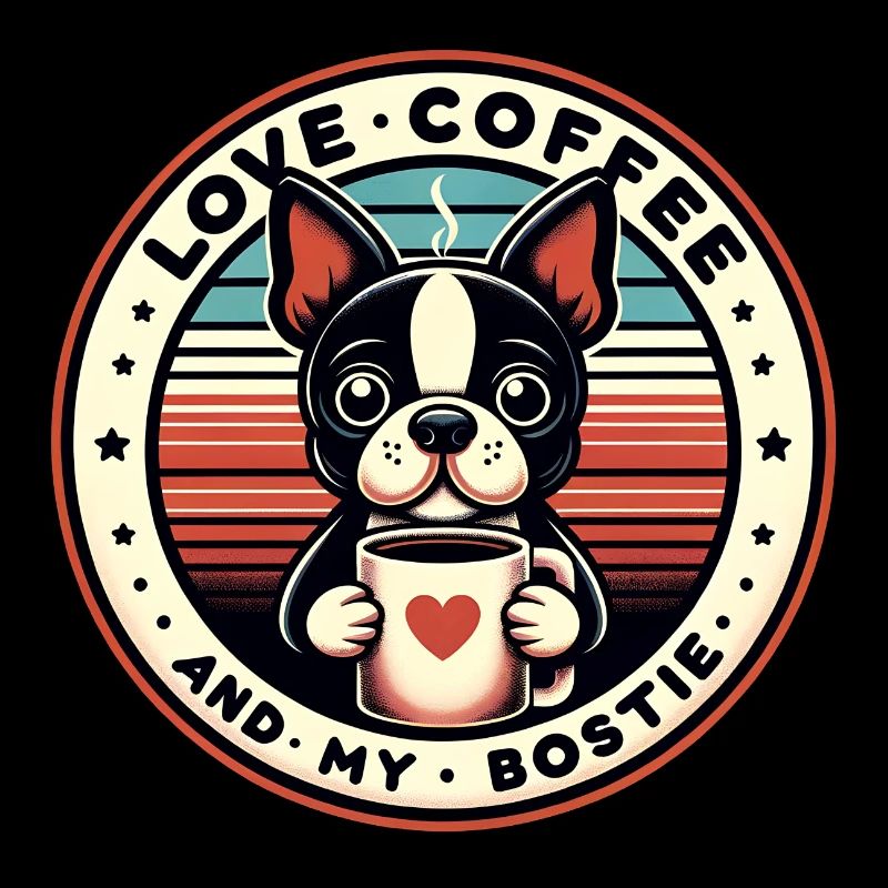 Le café et mon Bostie Boston Terrier