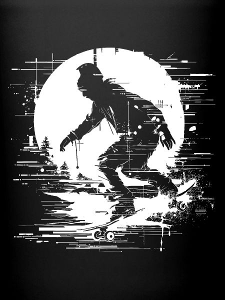 Skateur Pixel Graphique