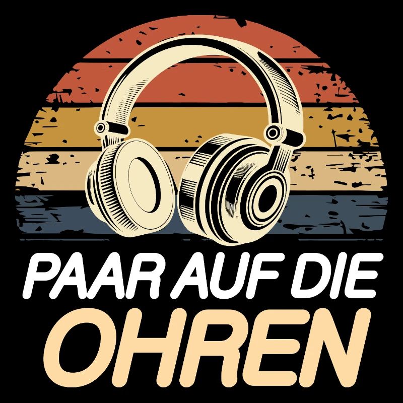 Paar auf die Ohren DJ VJTechno Retro Music