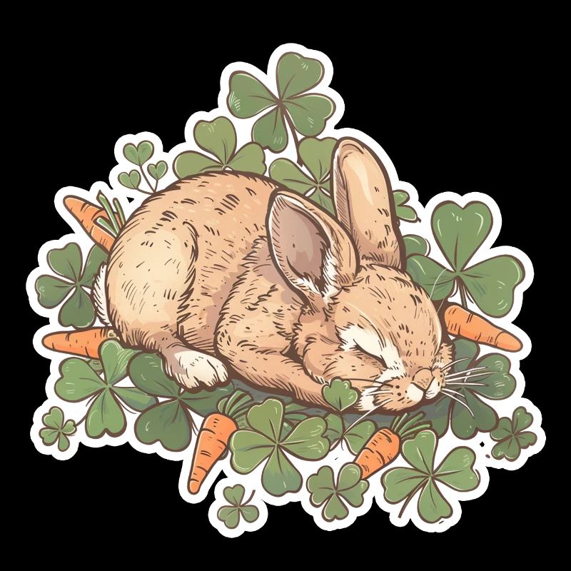 Lapin endormi Pâques