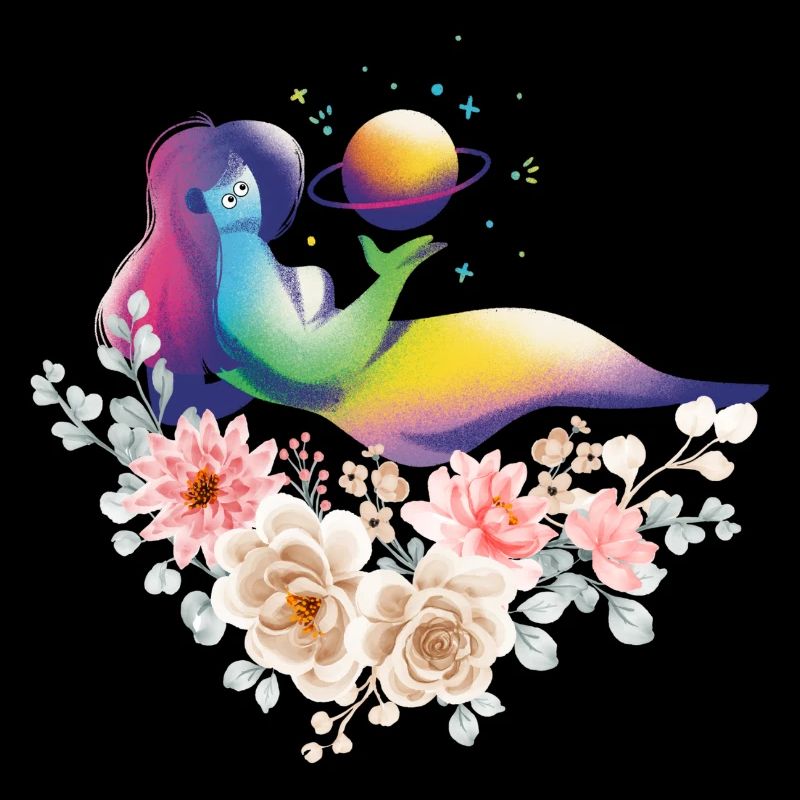 Rainbow Mermaid and Planet Bloom