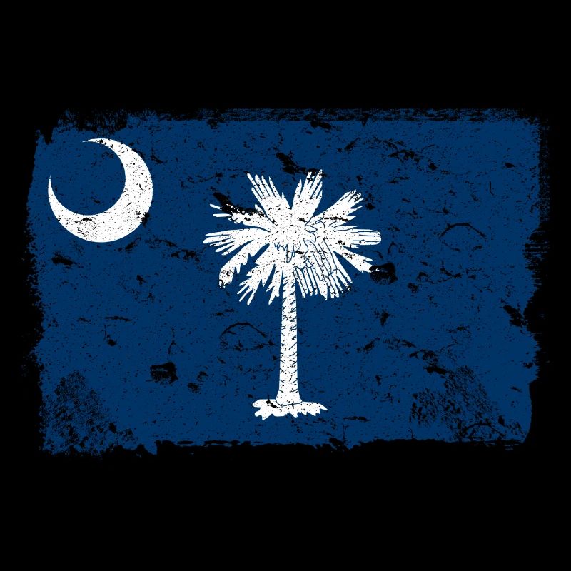 Caroline du Sud Drapeau Vintage