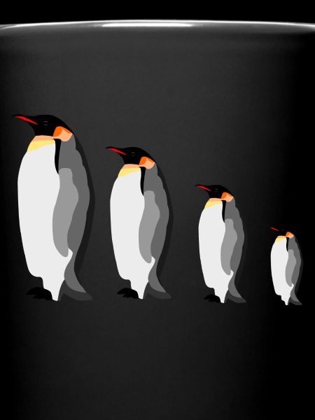 Groupe de manchots empereurs