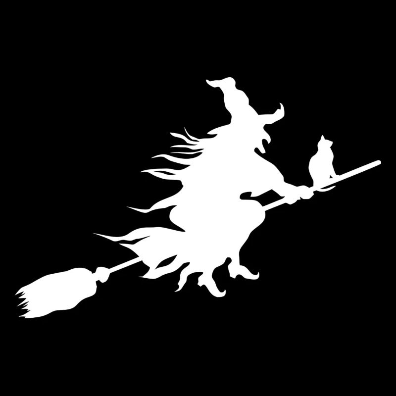 Witch on broom