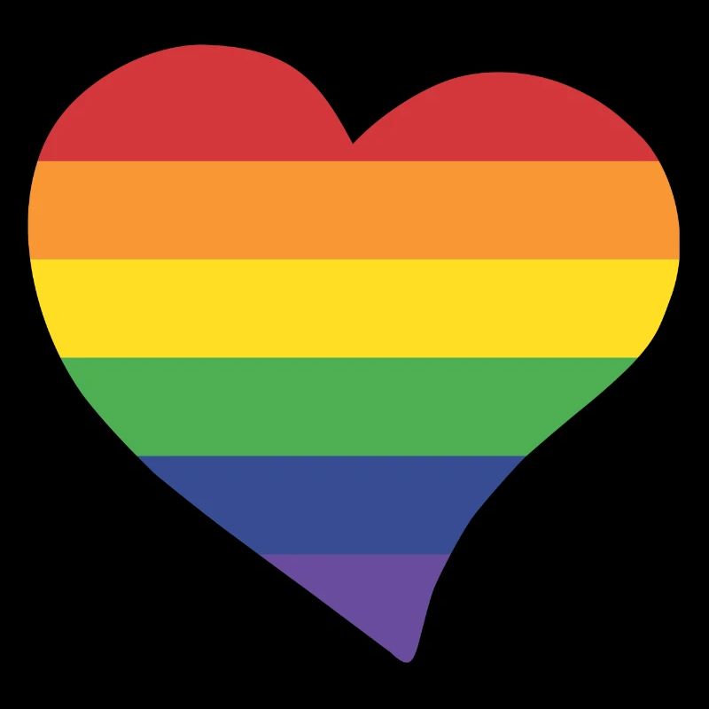 Rainbow heart