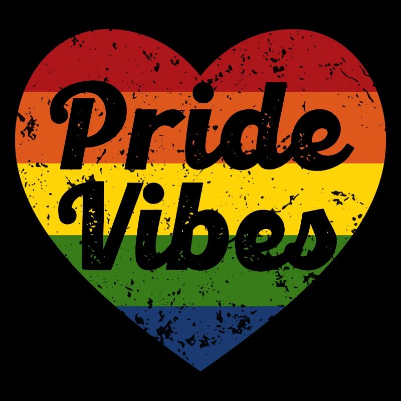 Pride Vibes Herz-Design