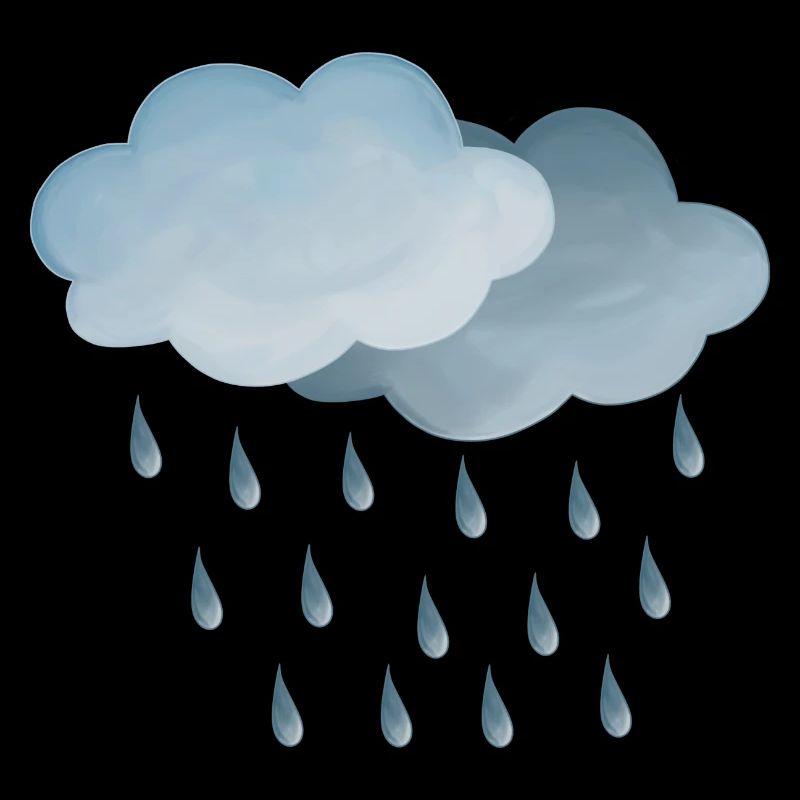 Symbole météo pluie-nuages