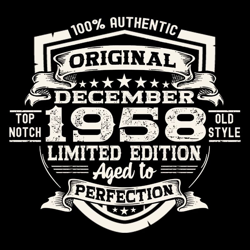 Cadeau original du 64e anniversaire de décembre 1958