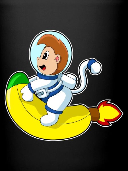 Monkey Astronaut Space