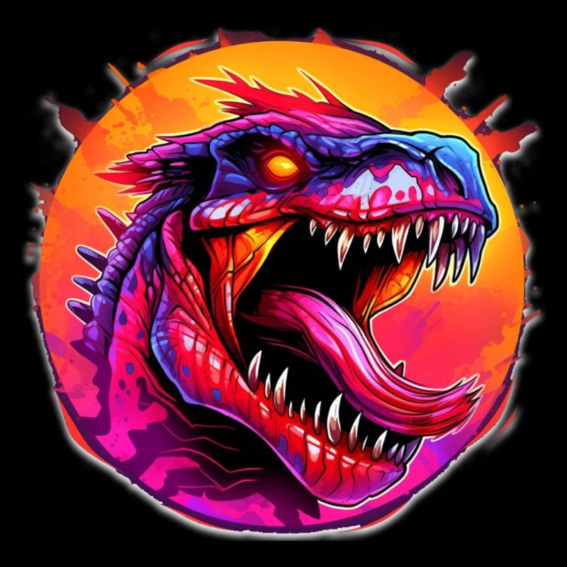 Dino T-Rex Design Comic